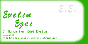 evelin egei business card